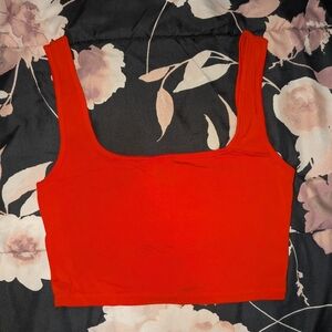 SHEIN Red Tank Top Crop Top Medium NWOT